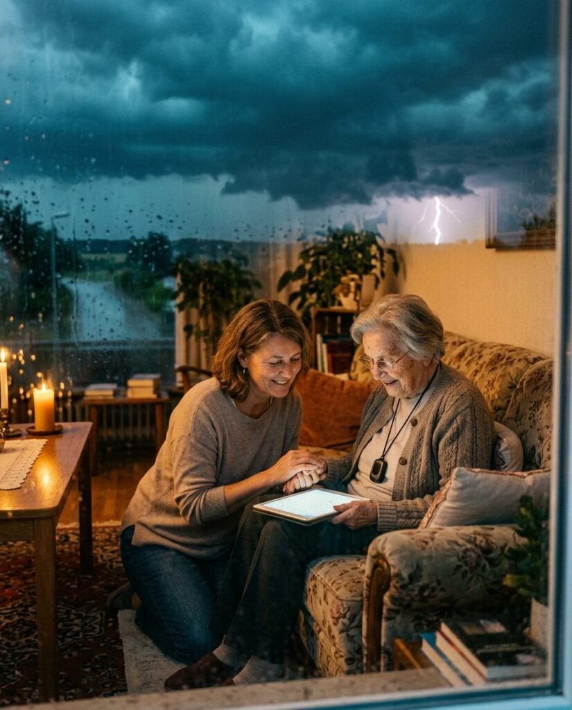 Stromausfall im Sommergewitter: Was Hausnotruf, Tablet und Sensorik wirklich leisten